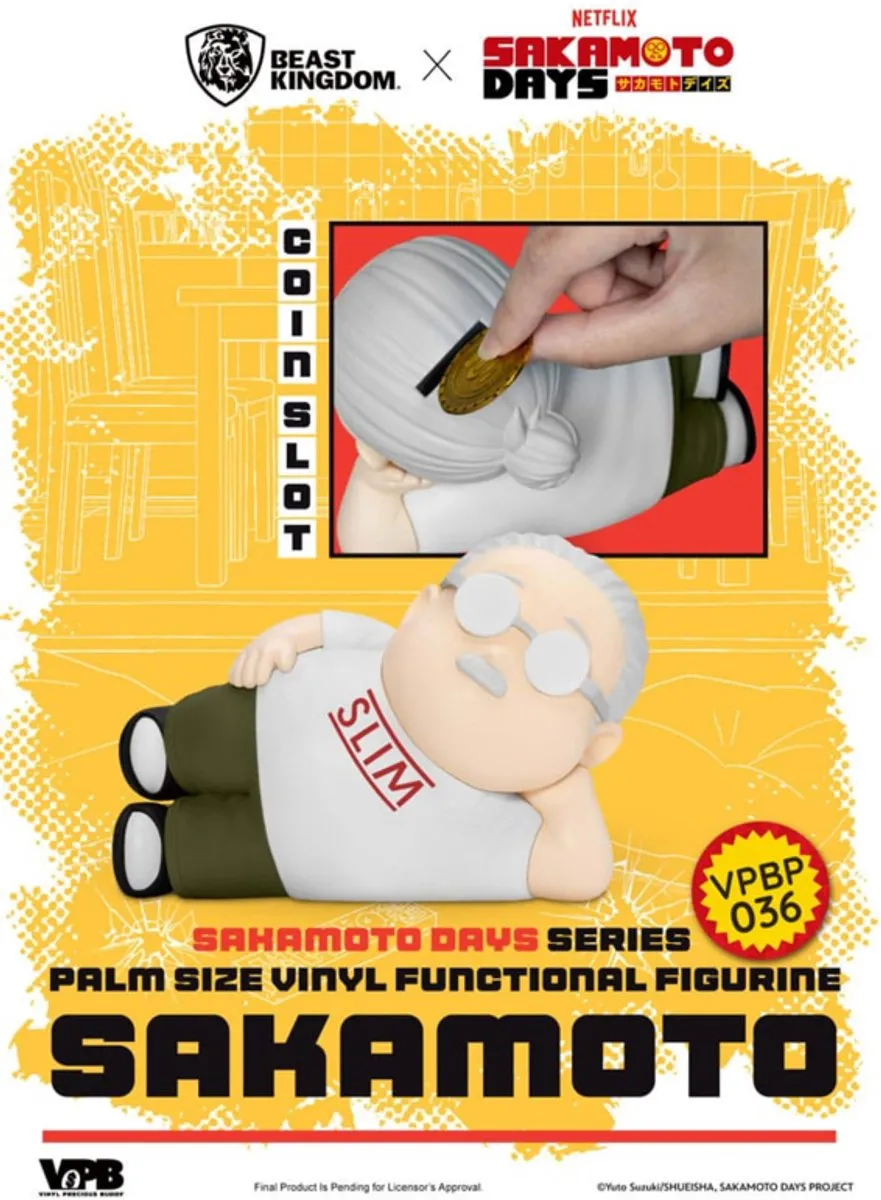 Sakamoto Days Piggy Vinyl Bank Taro Sakamoto 14 cm