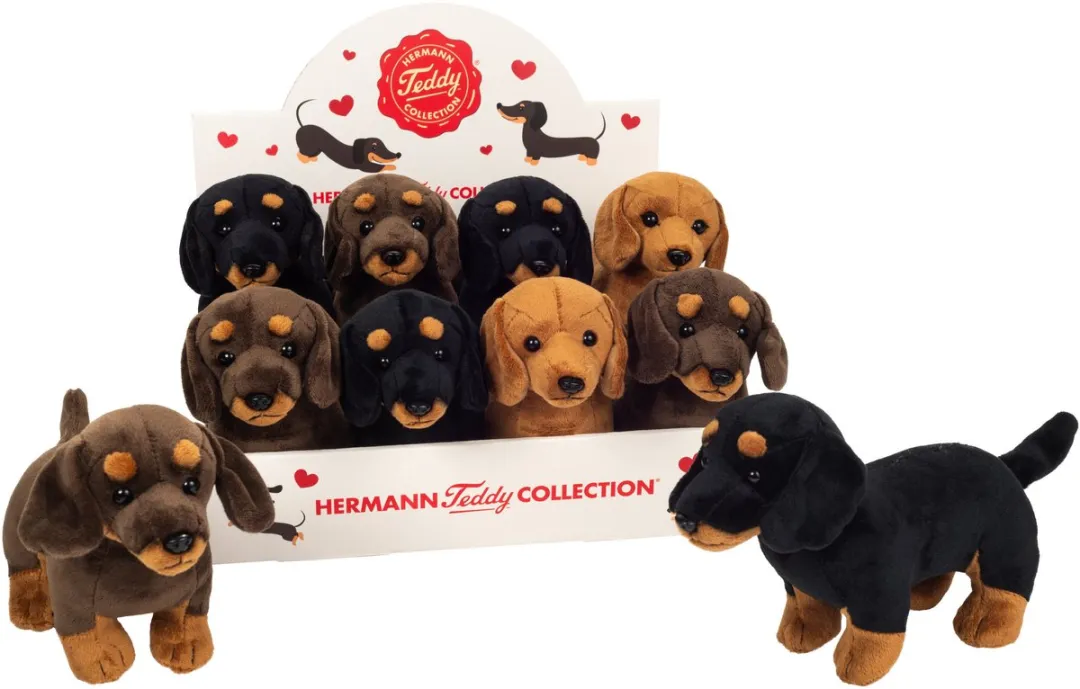 Teddy Hermann Knuffeldier Teckel - Lichtbruin 21cm