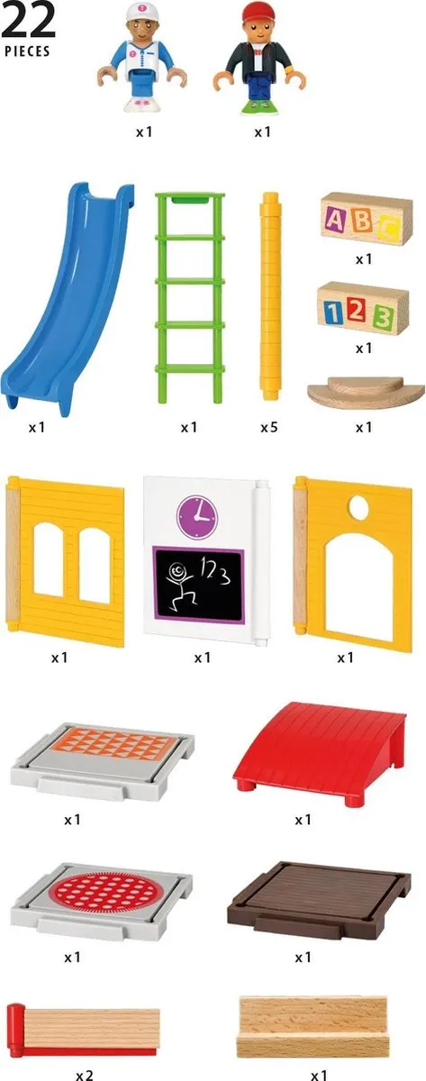 BRIO School Speelset 33943 - Geel
