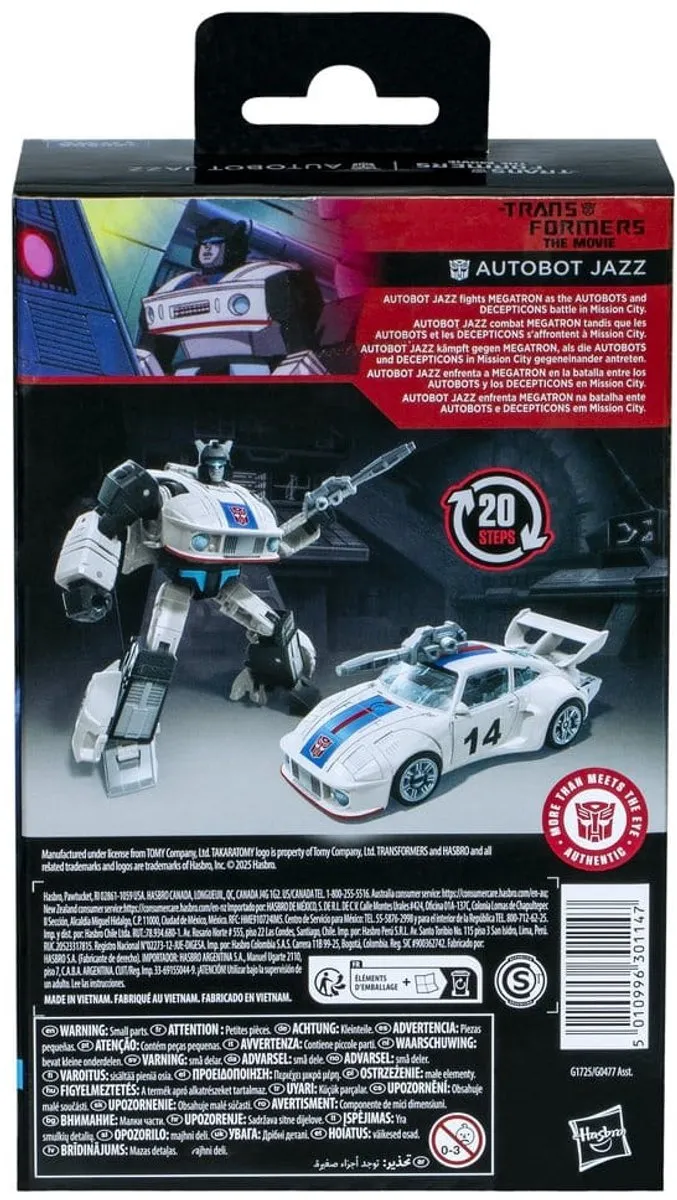Hasbro Transformers Studio Series Deluxe Jazz Action Figuur - 11cm - Multi