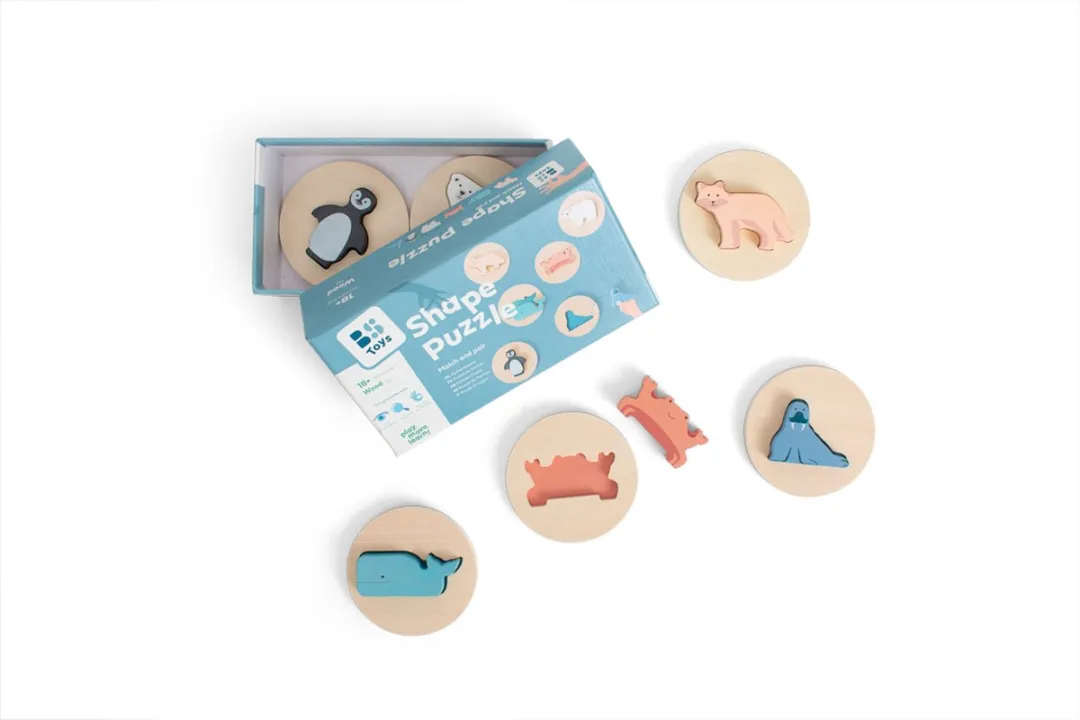 BS Toys Houten Vormenpuzzel GA501