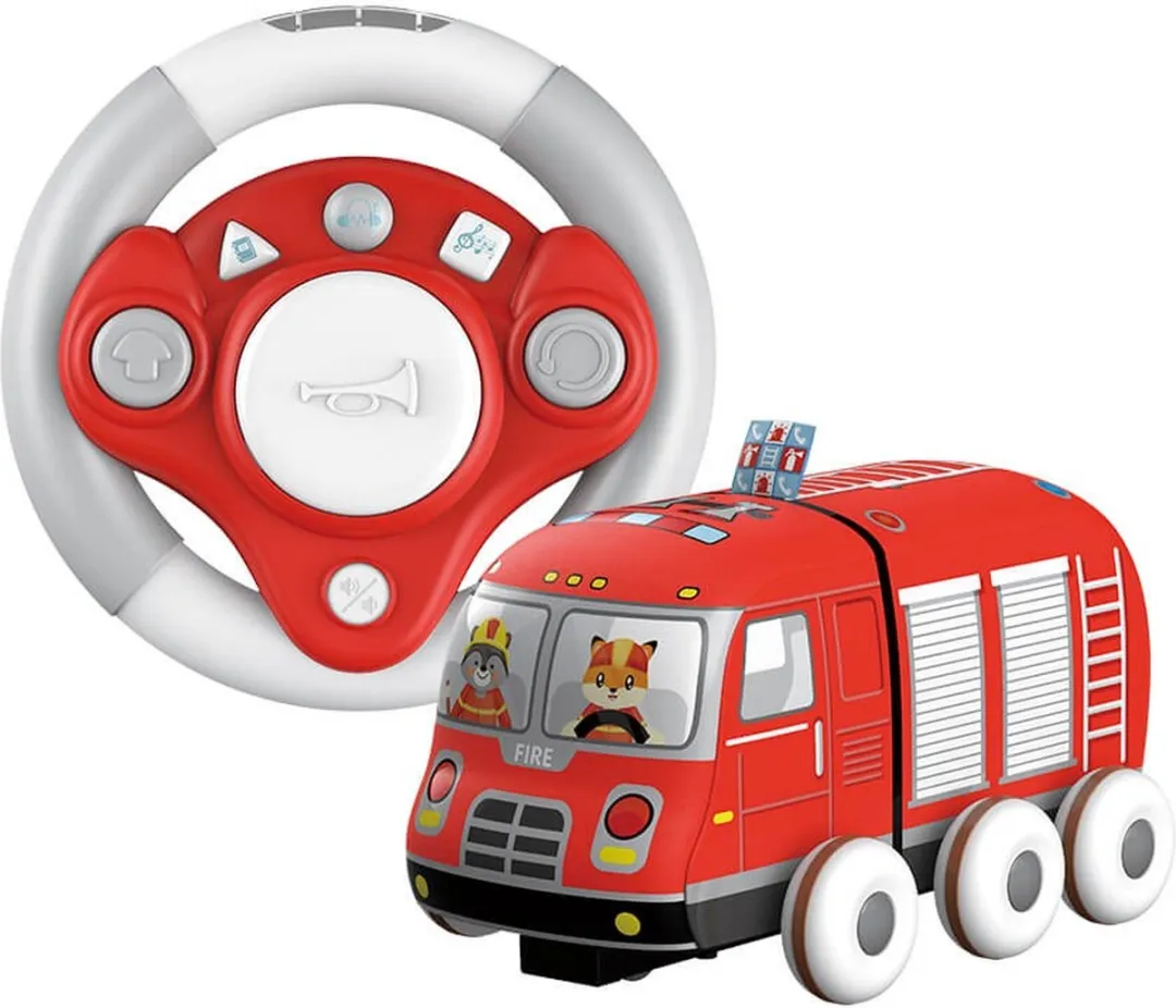 Eurekakids RC Brandweerauto - Rood/Wit