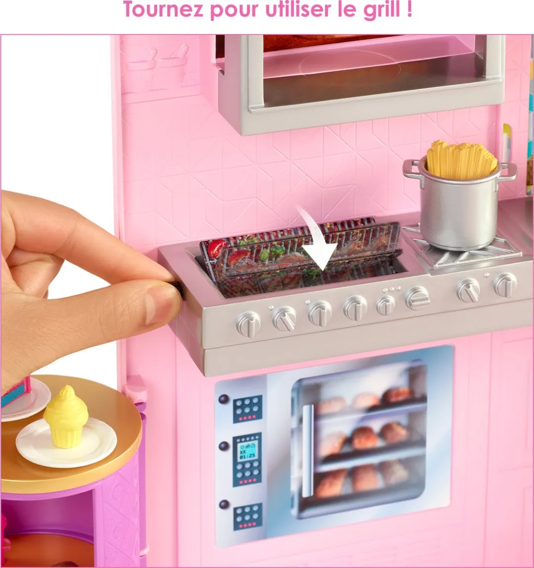 Barbie Kook & Grill Restaurant Pop & Speelset - Meerkleurig