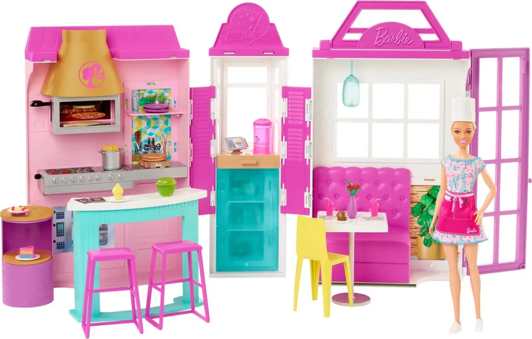 Barbie Kook & Grill Restaurant Pop & Speelset - Meerkleurig