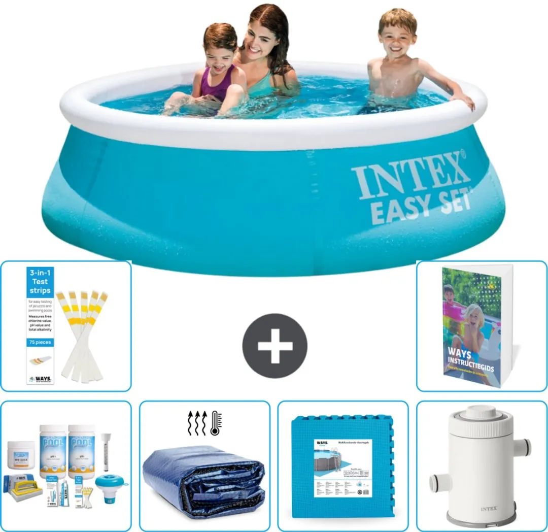 Intex Easy Set Zwembad 183x51cm - Blauw - 880L - 7-delig