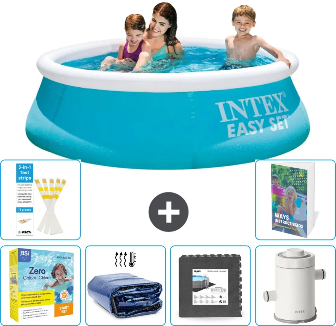 Intex Easy Set Zwembad 183x51cm - Blauw - 880L - 7-delig