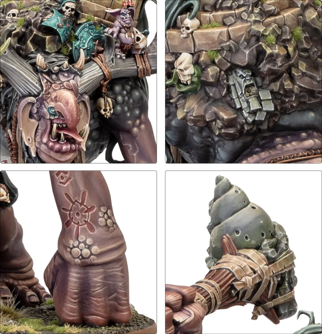 Games Workshop Gloomspite Gitz Trugg the Troggoth King - 30 Onderdelen