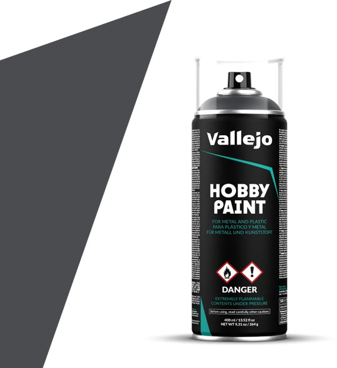 Vallejo Panzer Grey Primer Spray 400ml