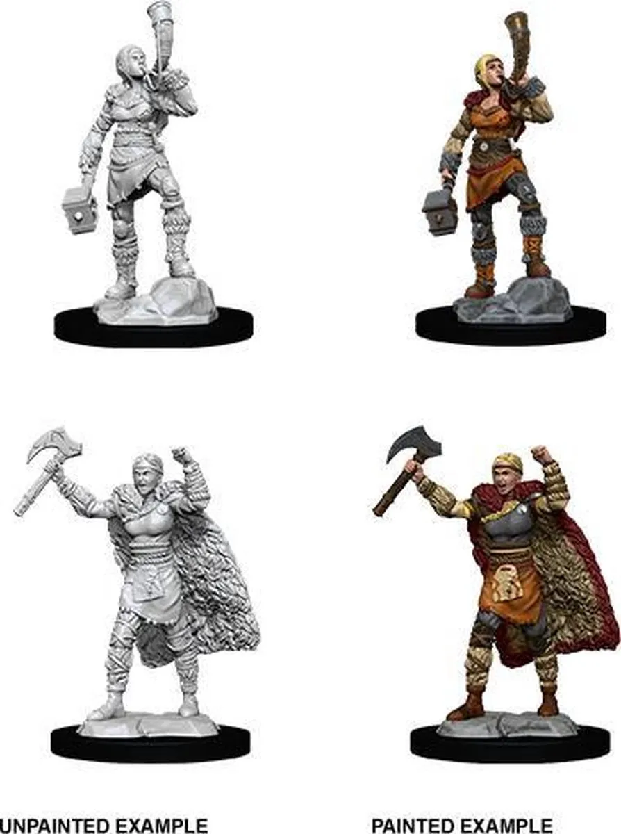 Wizkids D&D Nolzur's Marvelous Miniatures Human Barbarian Female
