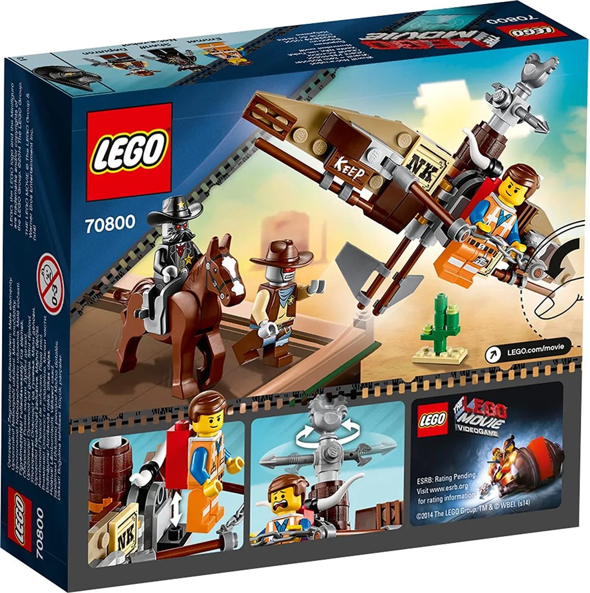 LEGO The Movie Ontsnappings Glider 70800 - 3 Minifiguren - afbeelding 6 van 6