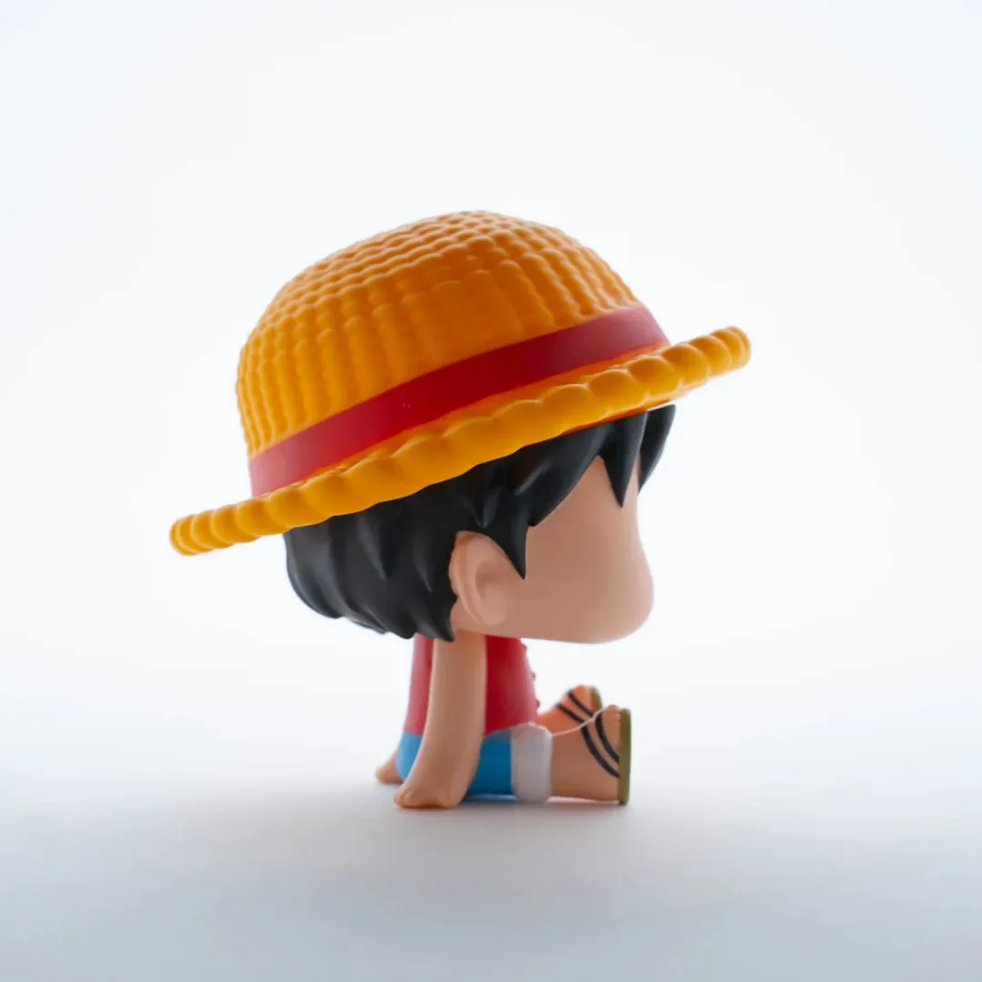 Plastoy One Piece Chibi Luffy Spaarpot - Blauw/Geel/Rood