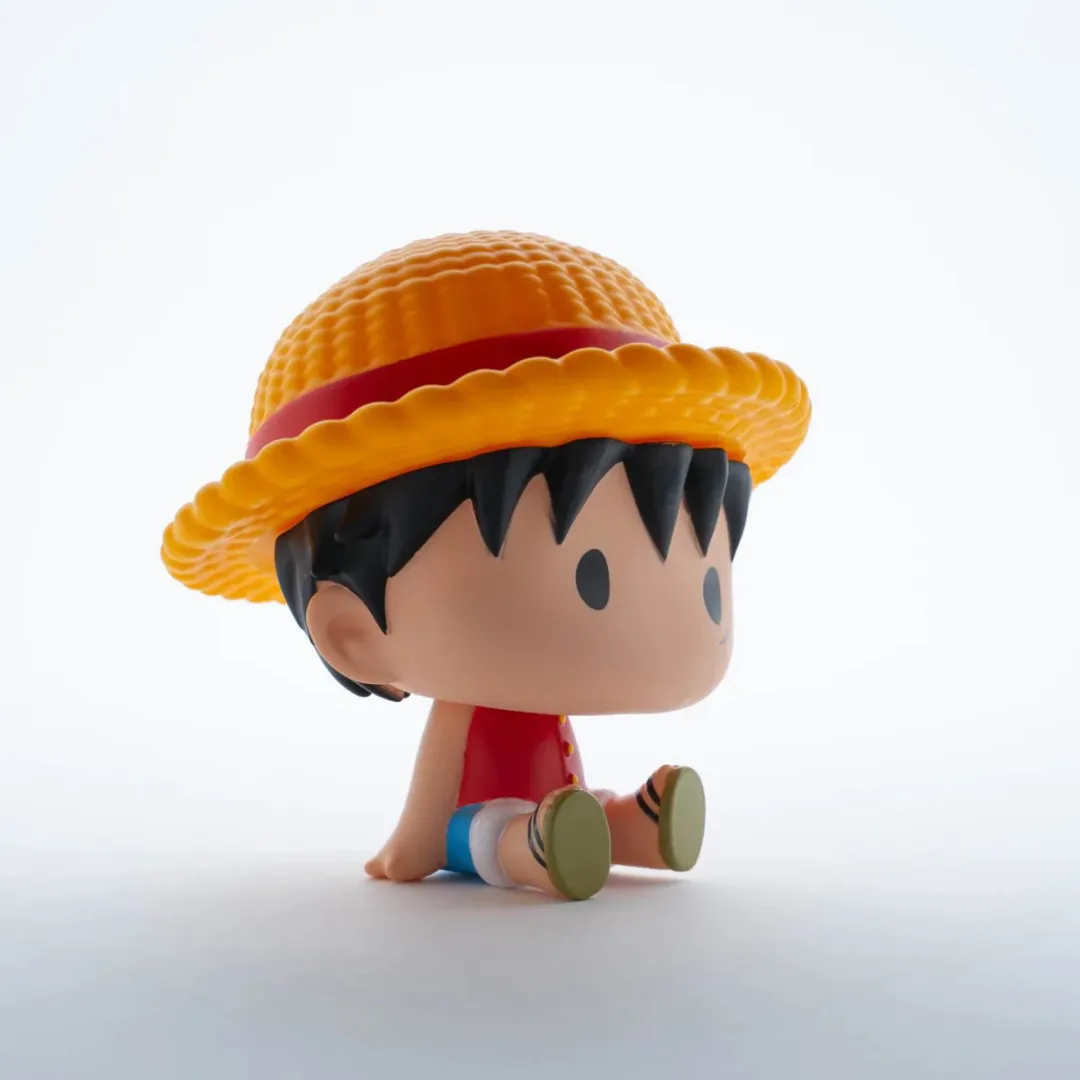 Plastoy One Piece Chibi Luffy Spaarpot - Blauw/Geel/Rood