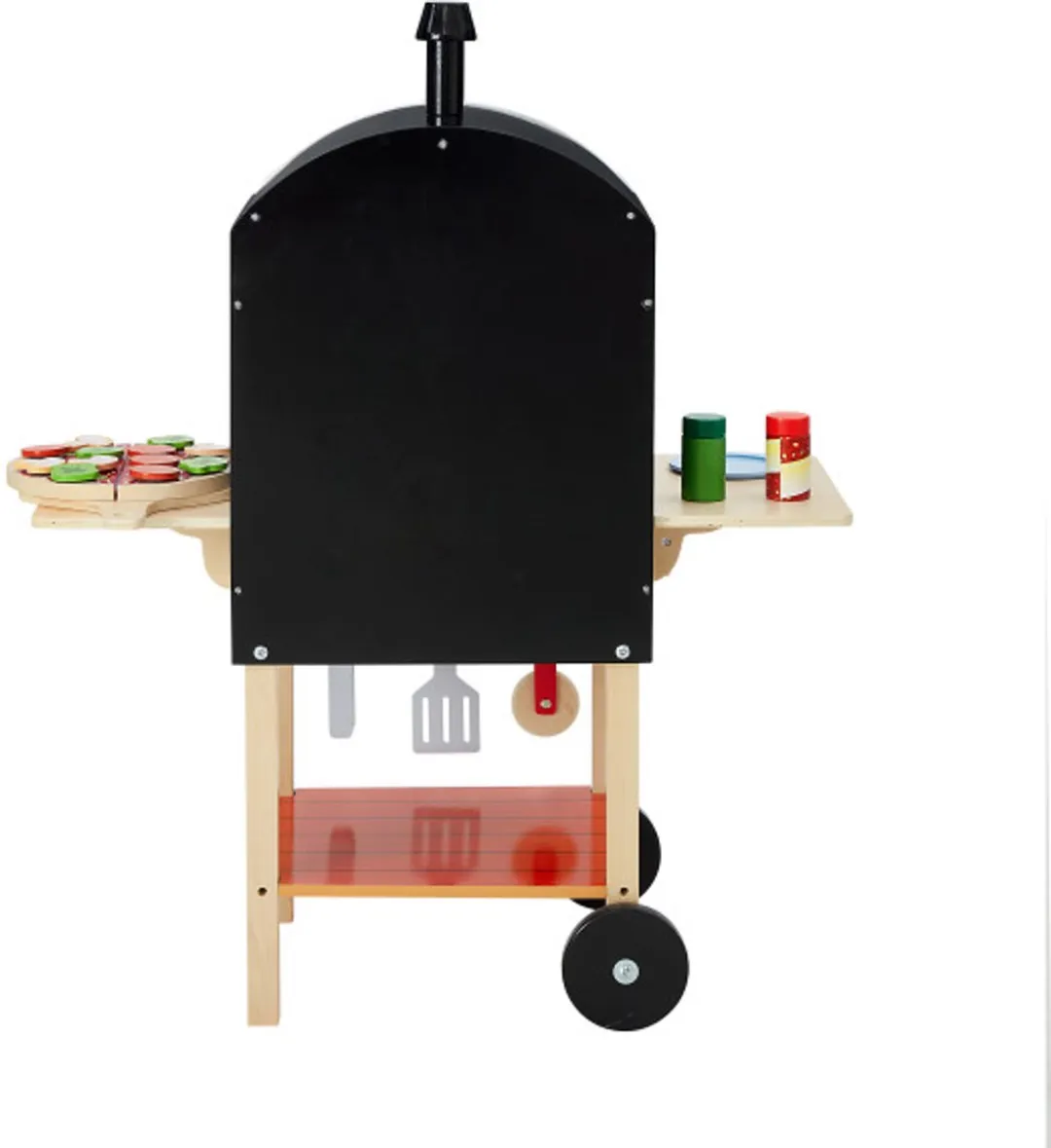 Teamson Kids Houten Pizzaoven - Grijs