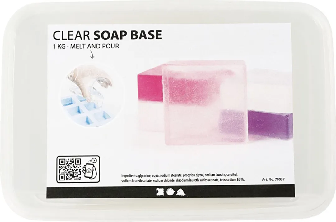 Creativ Company Zeepbasis Transparant 1kg - Multicolor