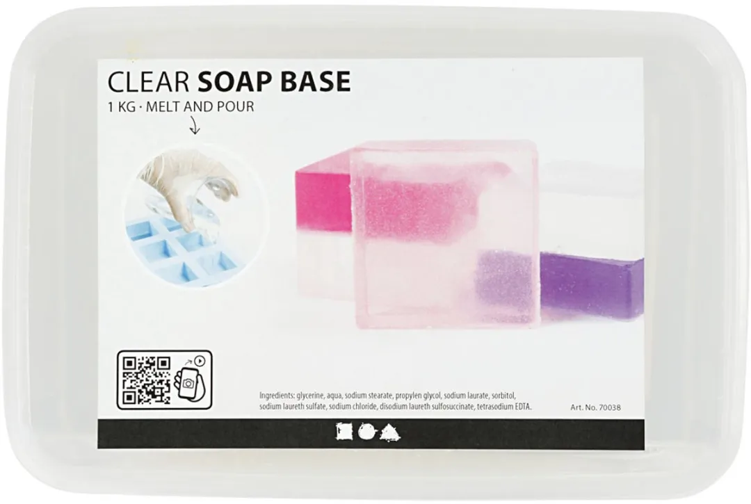 Creativ Company Zeepbasis Transparant 1kg - Multicolor