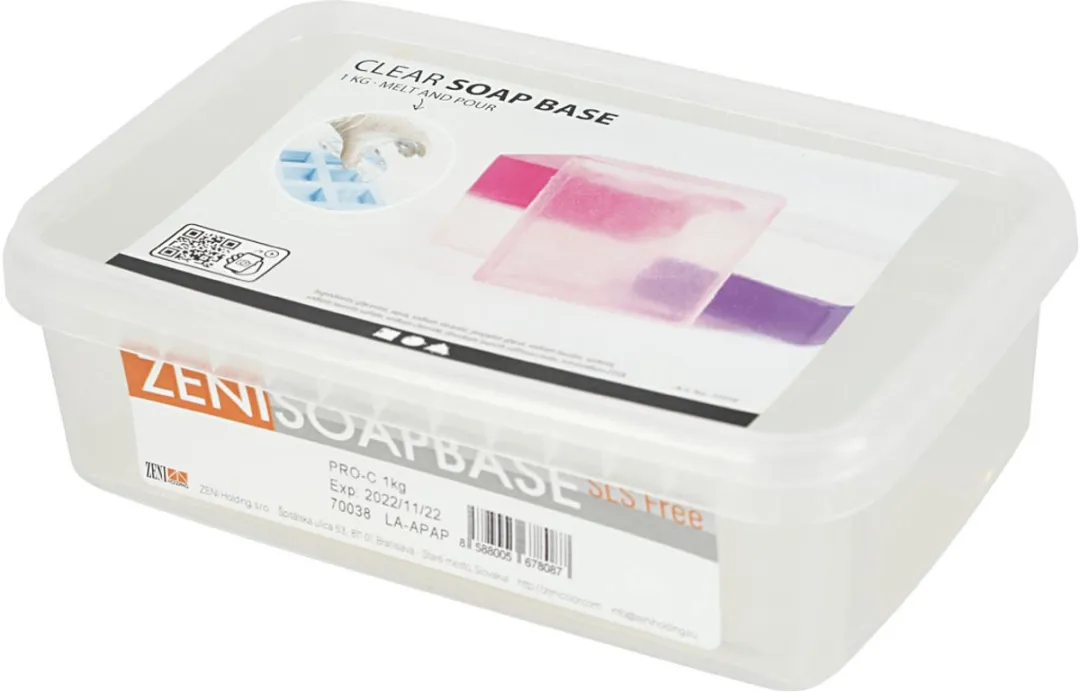 Creativ Company Zeepbasis Transparant 1kg - Multicolor