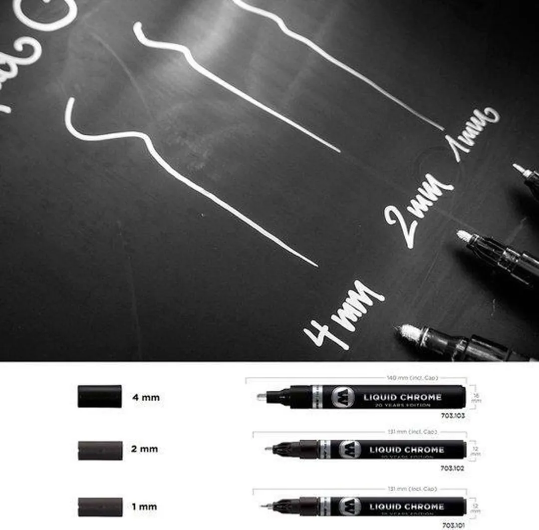 Molotow Liquid Chrome Marker 5mm - Chroom