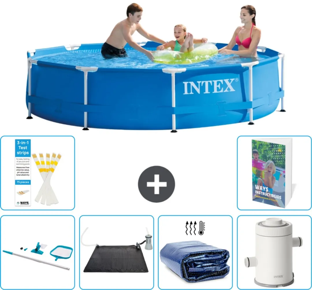 Intex 28200NP-Blauw Rond Frame Zwembad 305x76cm