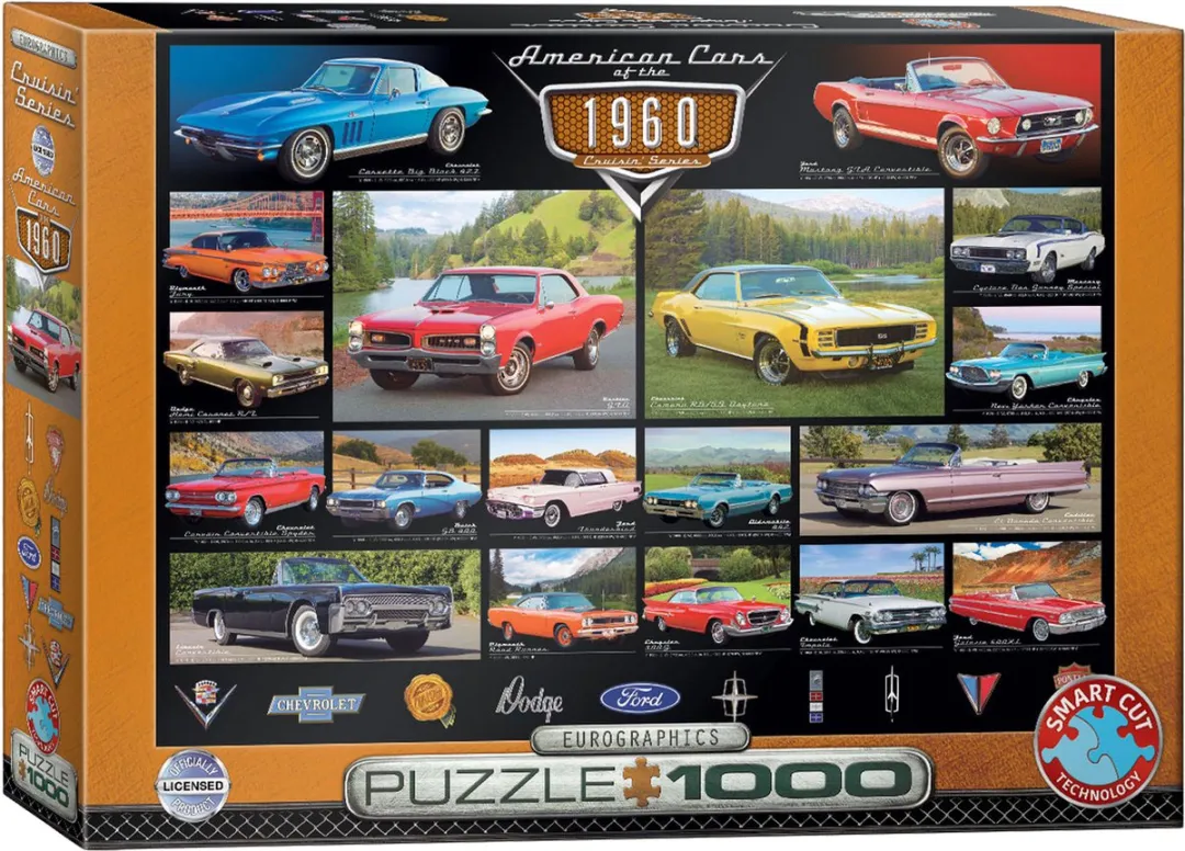 Eurographics American Cars of the 1960s Puzzel 1000 Stuks