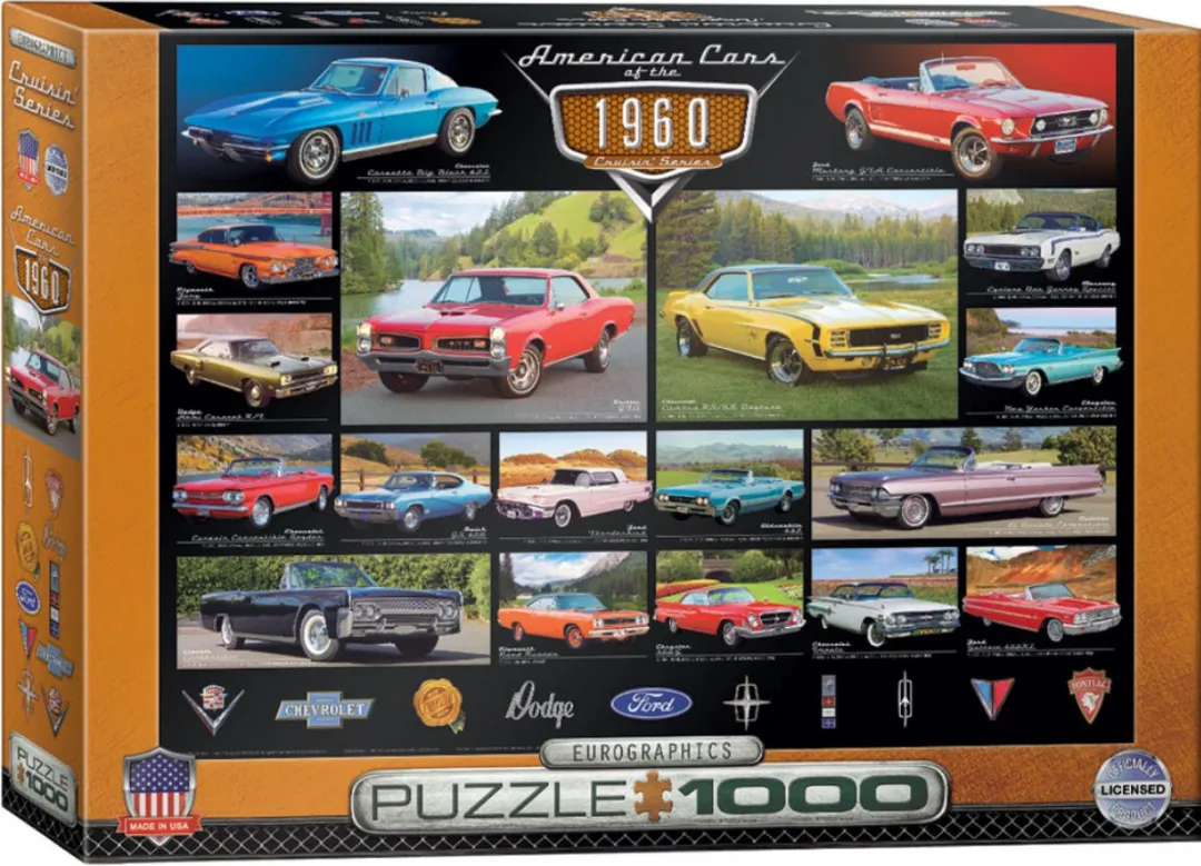 Eurographics American Cars of the 1960s Puzzel 1000 Stuks