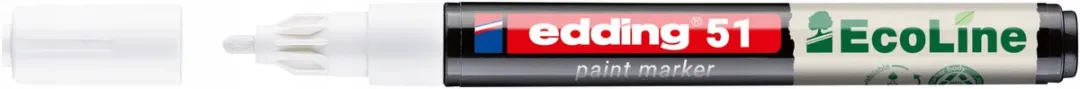 edding EcoLine E-51 Oliev Marker Wit 1-2mm