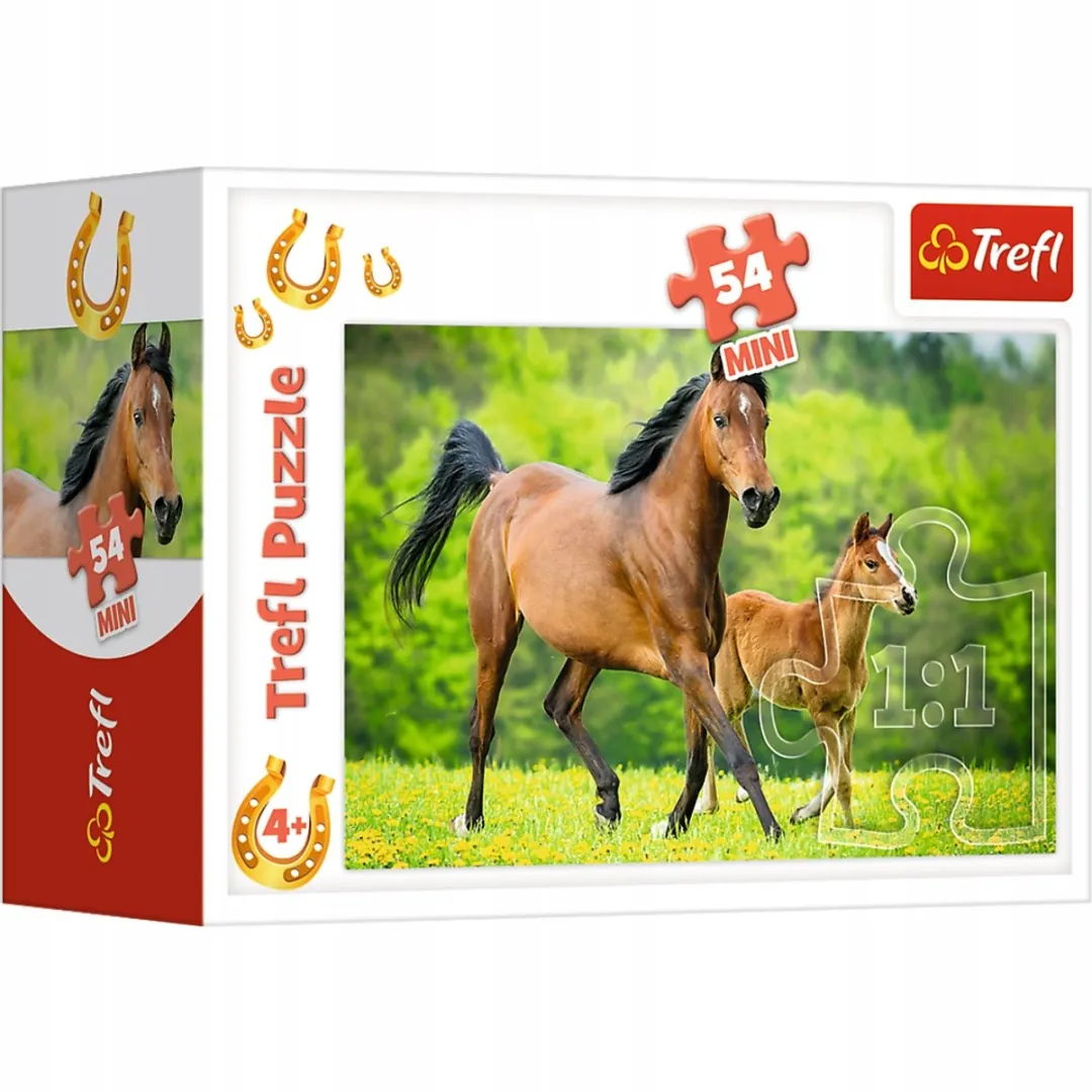 Trefl Mini Paarden Wereld Puzzel 54 Stukjes