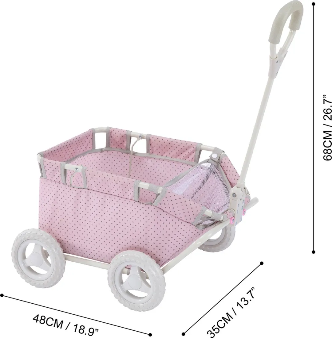 Teamson Kids Poppenwagen Polka Dot OL-00007