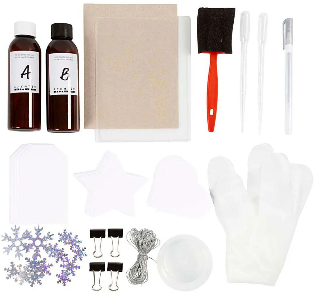 Creativ Company Mini Hobbyset Cyanotypie - Geschenklabels - Multicolor