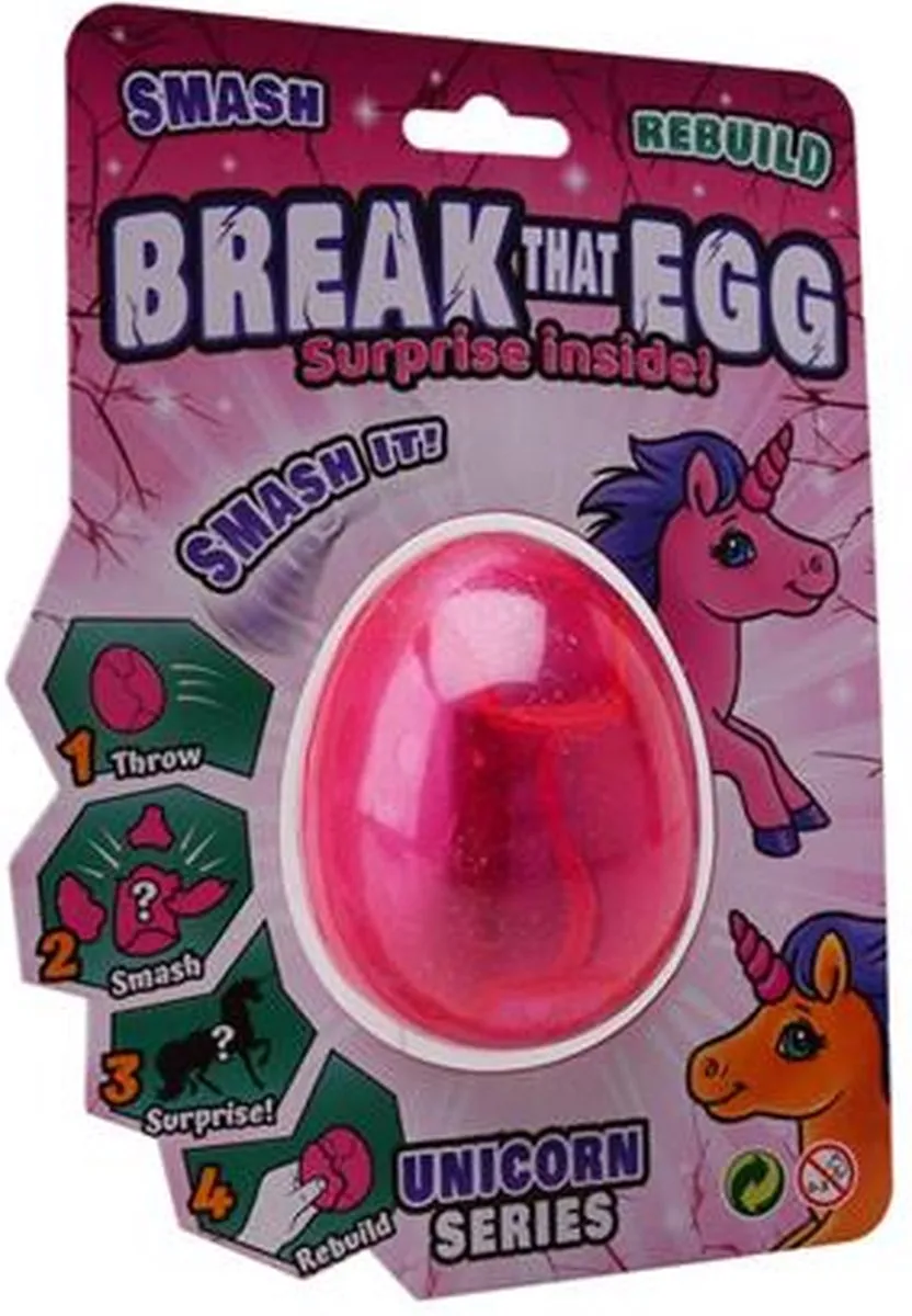Johntoy Break That Egg Unicorn - 1 Stuk