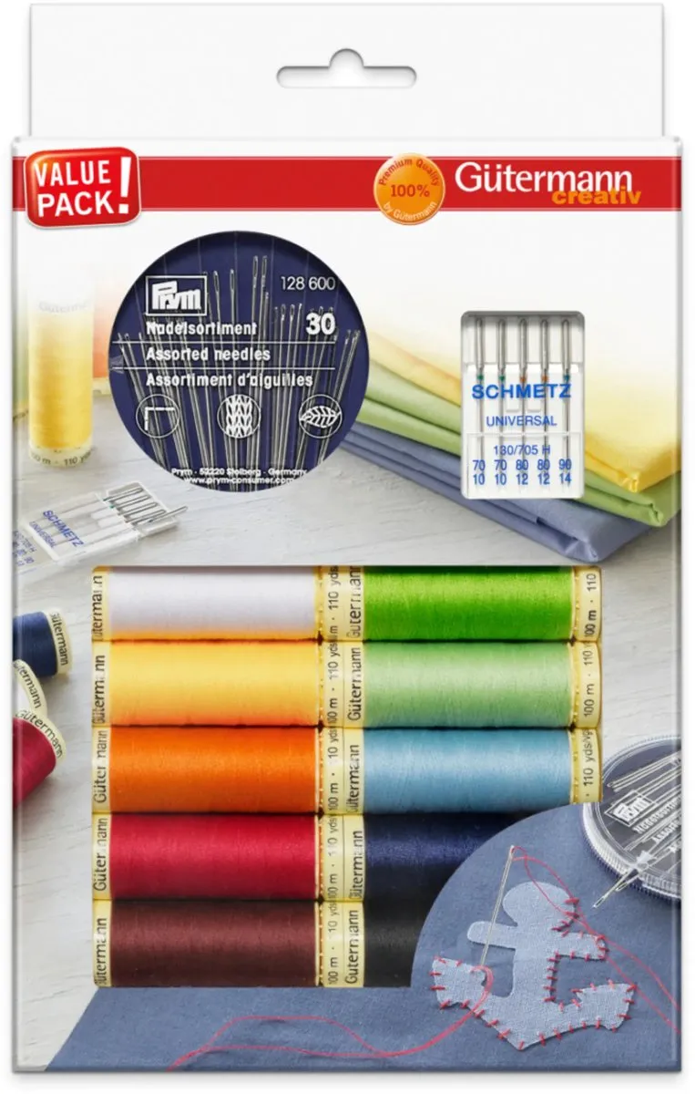 Gutermann Naaigaren - 10 Kleuren