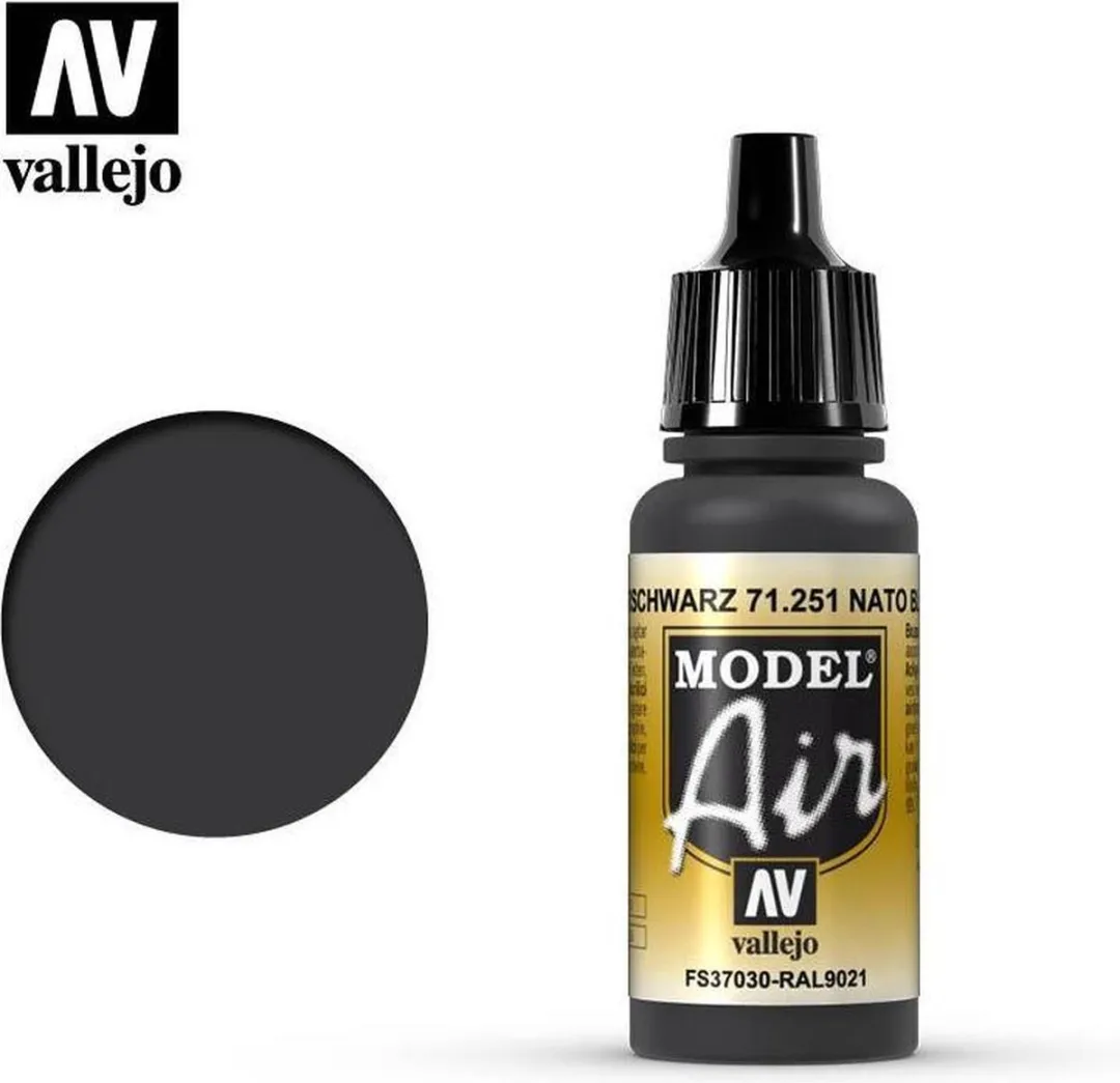 Vallejo Model Air Nato Black Acrylverf 17ml