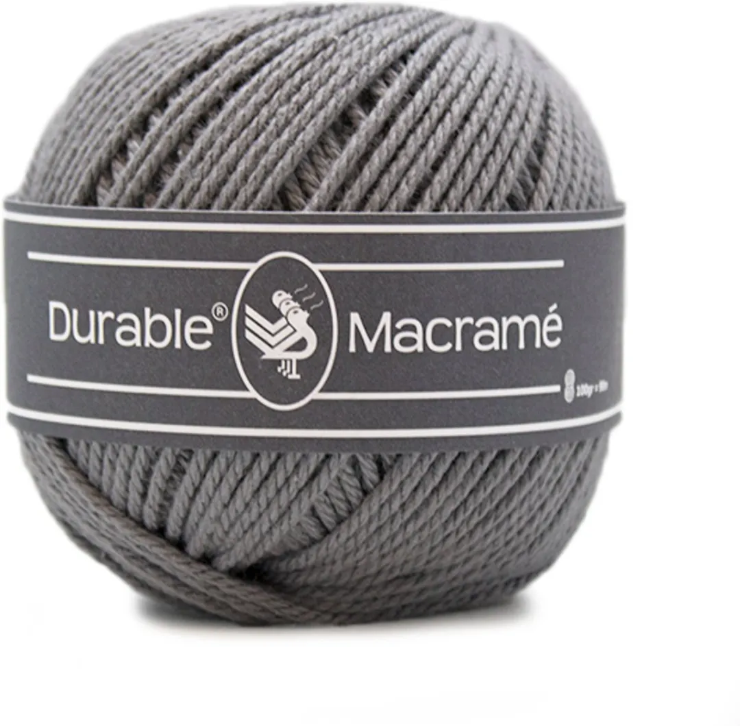 Durable Macramé - 2235 ash - Katoen Garen