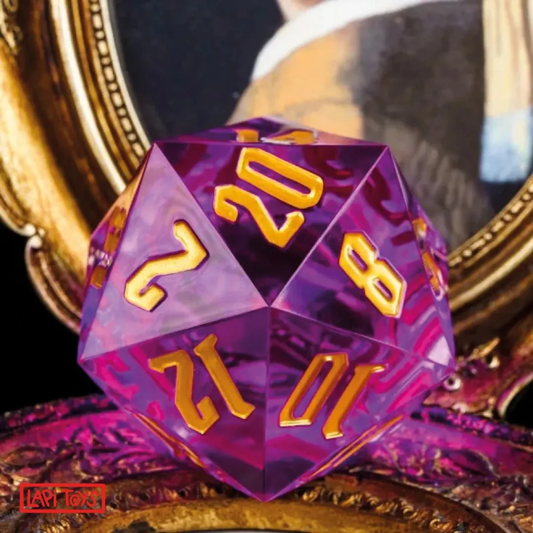 Lapi Toys D20 XL Dobbelsteen Acryl - Paars