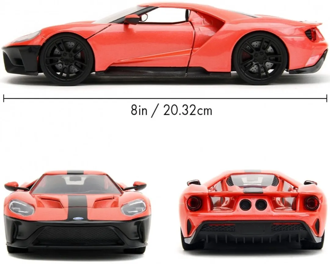 Jada Toys Pink Slips 2017 Ford GT 1:24 - Roze - afbeelding 2 van 6