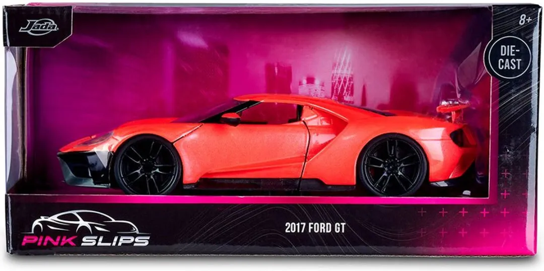 Jada Toys Pink Slips 2017 Ford GT 1:24 - Roze - afbeelding 3 van 6
