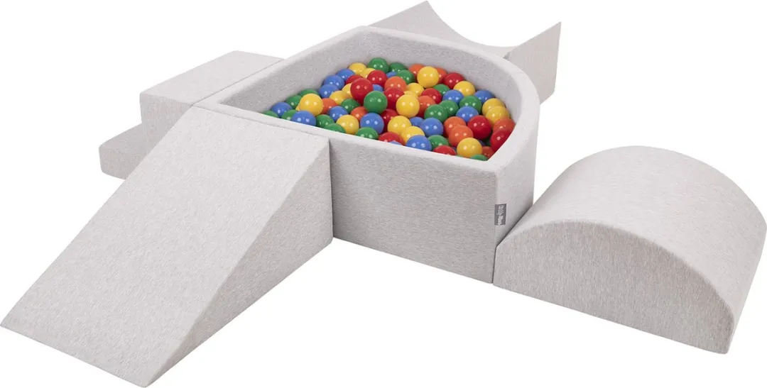 KiddyMoon Schuimspeelplaats Ballenbad 200 Ballen ∅7cm