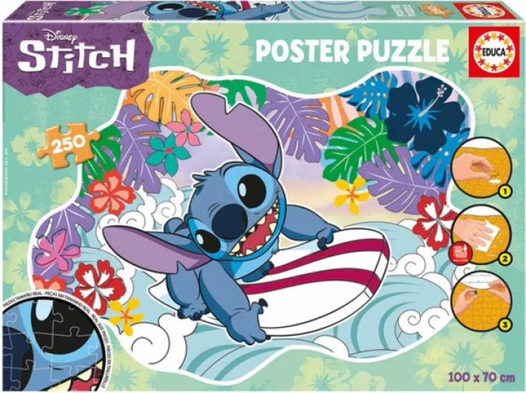 Educa Disney Stitch Puzzel 250 Stuks - Multicolor