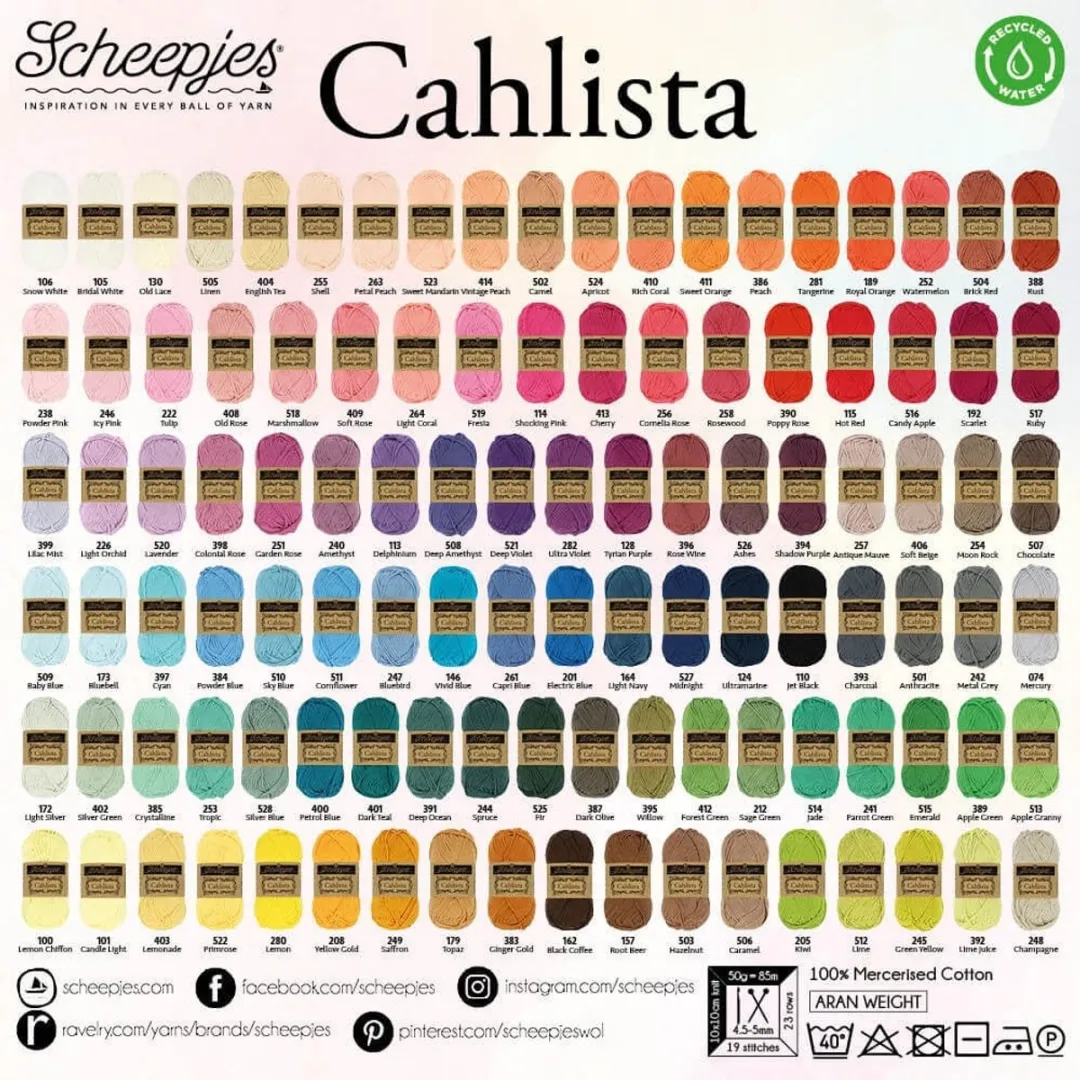 Scheepjes Cahlista Sky Blue (510) Wol
