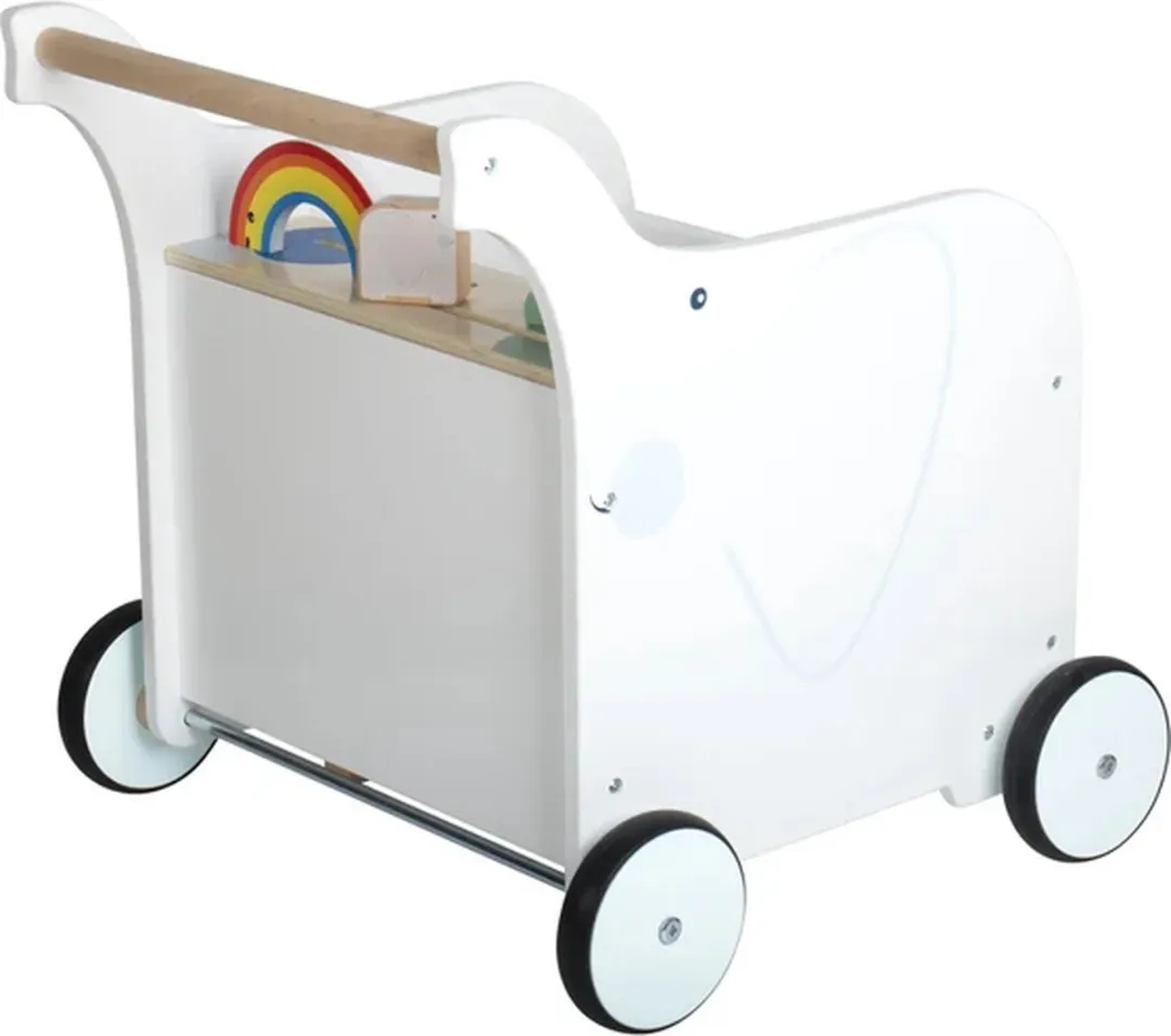 Small Foot Baby Walker Speelgoedkist Olifant - 6 Figuren