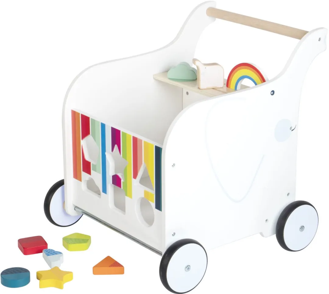 Small Foot Baby Walker Speelgoedkist Olifant - 6 Figuren