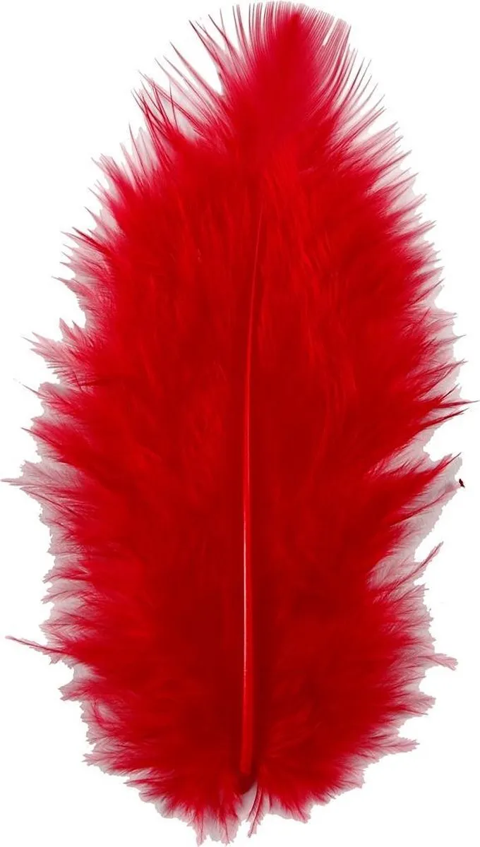 Creativ Company Kalkoenveren 15 Stuks - Rood