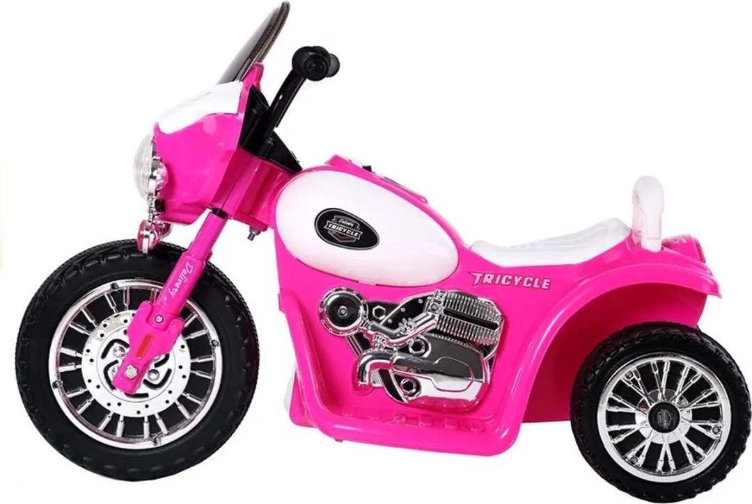Lean Toys Elektrische Politie Chopper 4357 - Trike - 1-3 km/h - Roze - afbeelding 6 van 6
