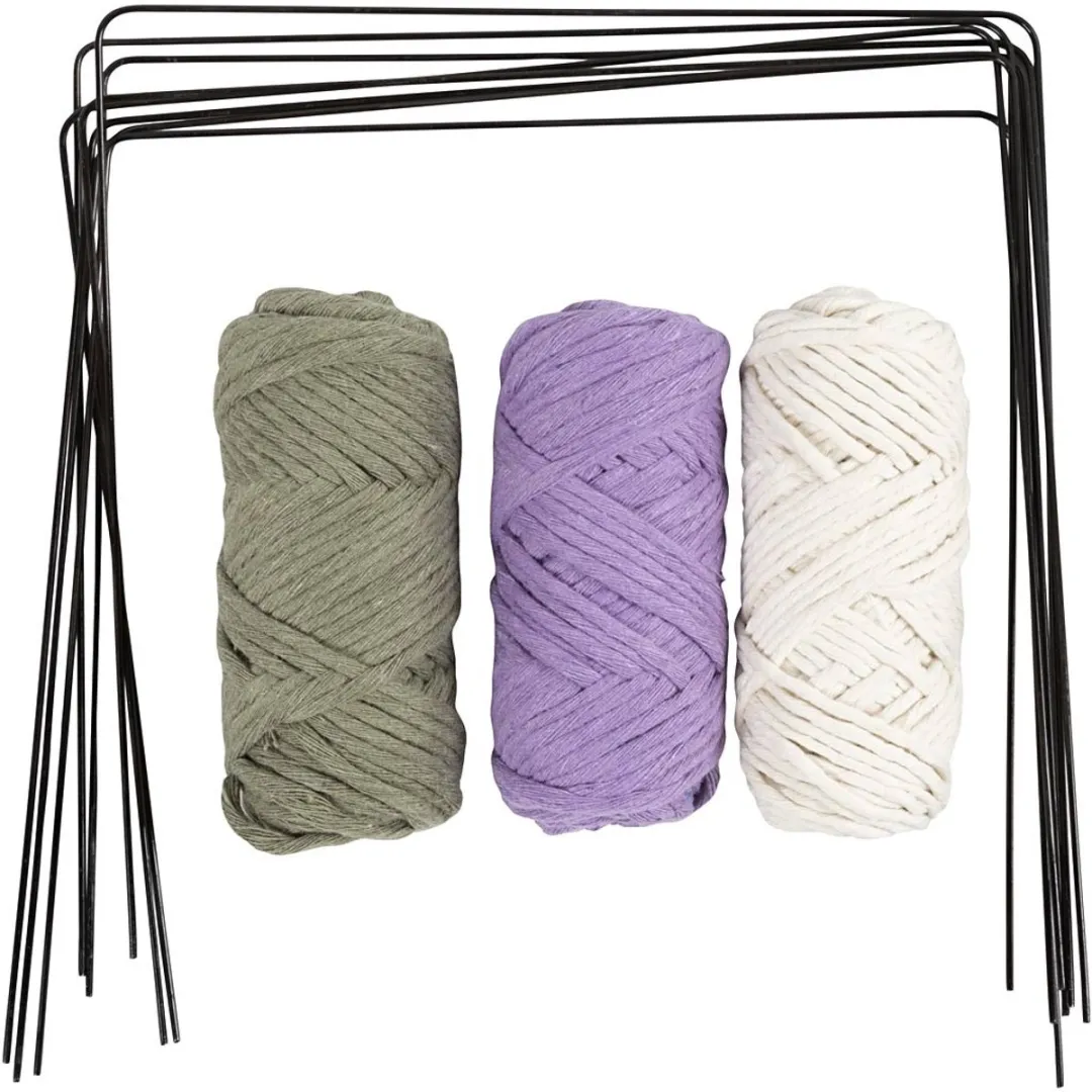Creativ Company CC Hobbyset Macramé Glasdecoratie - Multikleurig