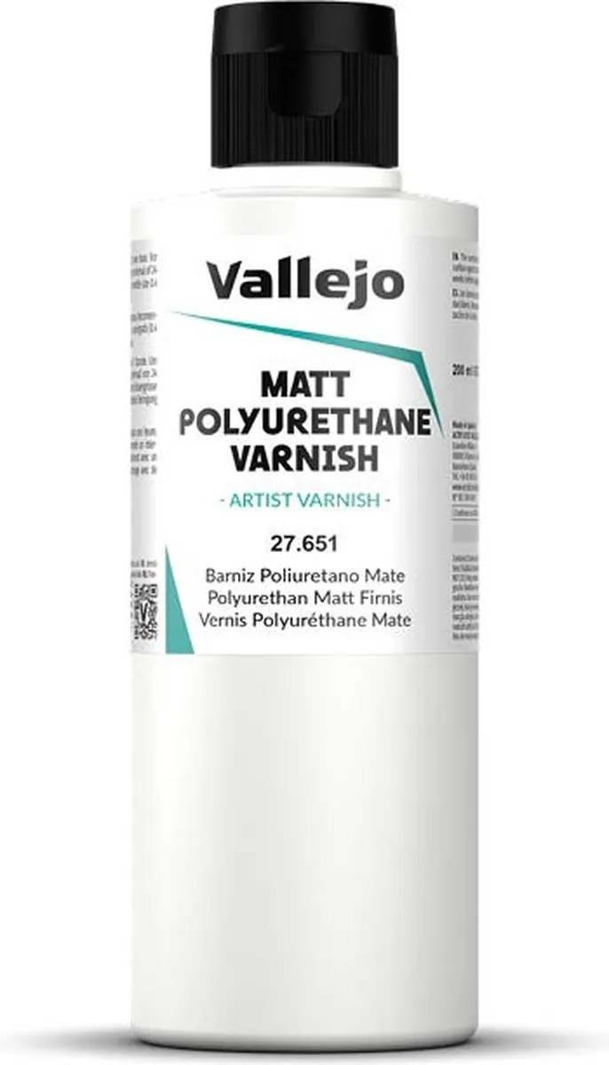 Vallejo Polyurethane Matt Varnish VAL-27651 200ml