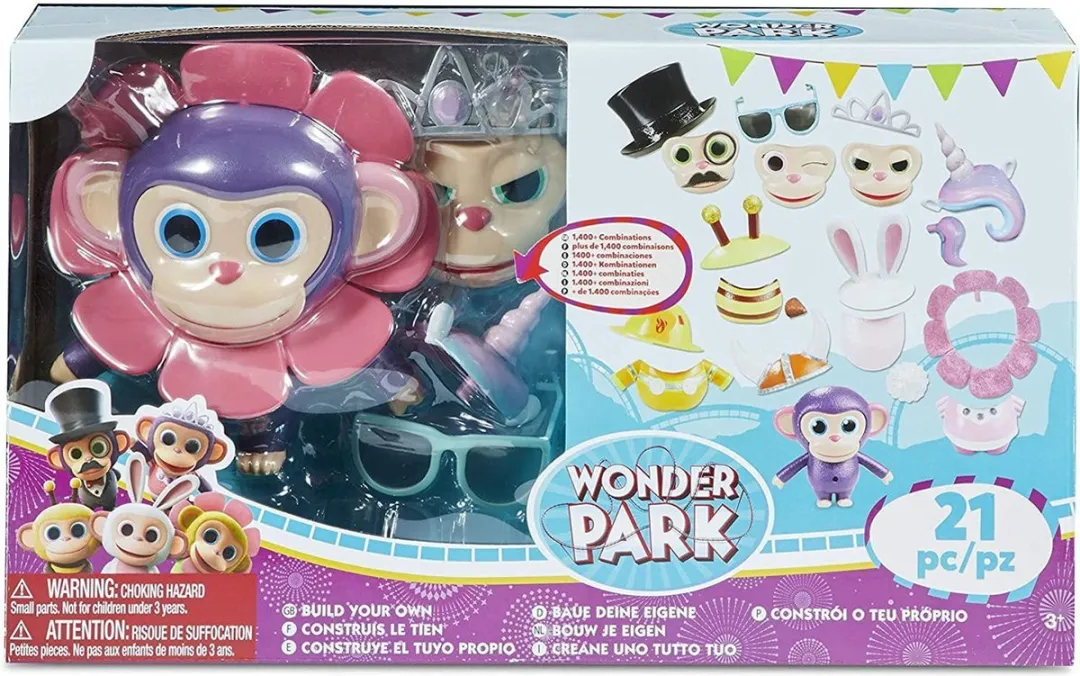Jonotoys Speelset Wonderpark Junior Aap 21-delig - Multicolor