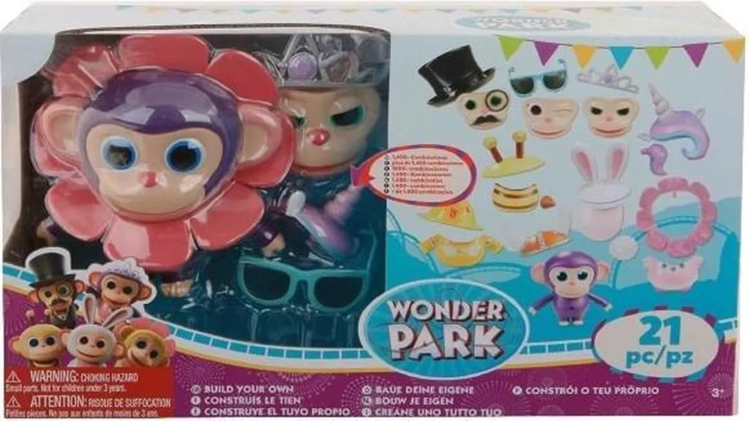Jonotoys Speelset Wonderpark Junior Aap 21-delig - Multicolor