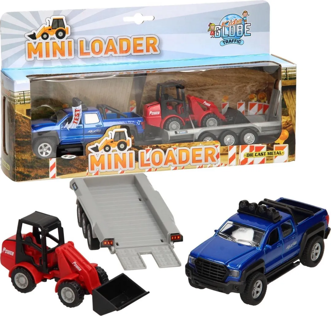 Kids Globe Terreinwagen met Aanhanger 510207 - Multi