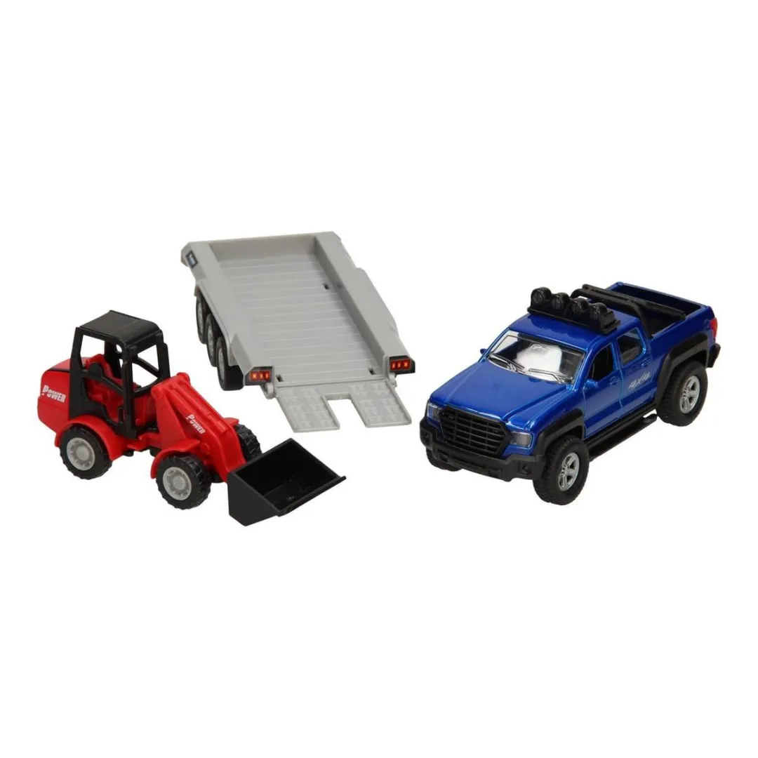 Kids Globe Terreinwagen met Aanhanger 510207 - Multi