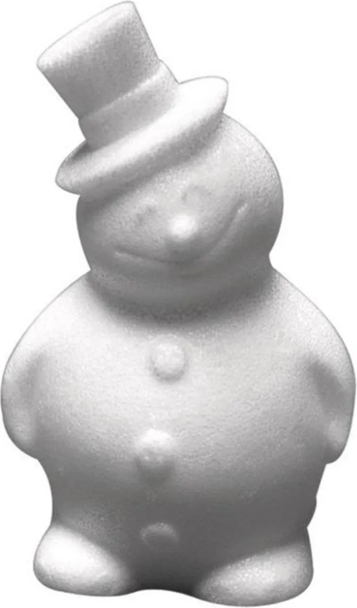 Rayher Hobby Sneeuwpop 3D - 3 Stuks 17cm Wit