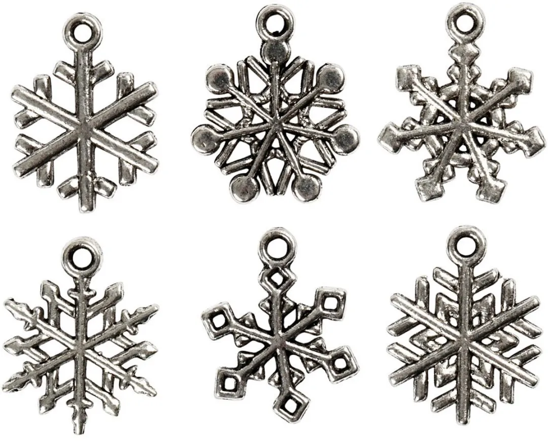 Creativ Company Sieradenhanger Sneeuwvlok - 18 Stuks